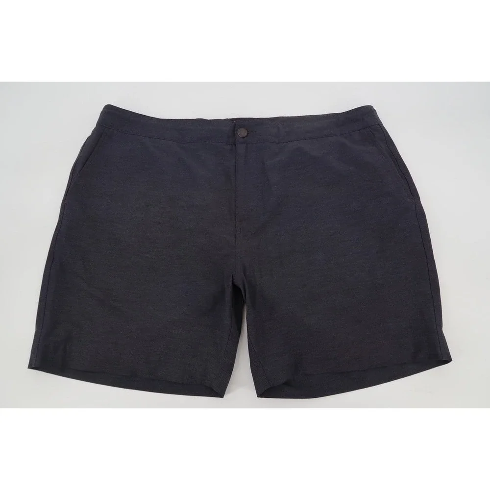 Faherty Belt Loop All Day Shorts Mens 38 Charcoal Hybrid Performance Stretch